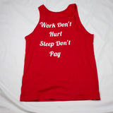 Work Dont Hurt Tank-Top